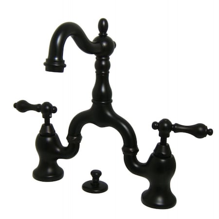 Kingston Brass KS7975AL English Country Bathroom Bridge Faucet, Oil Rubbed Bronze KS7975AL